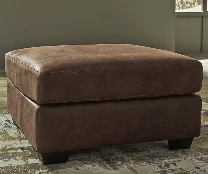Bladen Coffee Faux Leather Oversize Accent Ottoman 2 Bladen Coffee Faux Leather Oversize Accent Ottoman - Image 2