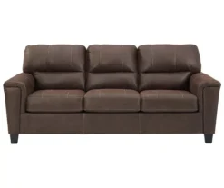 Signature Design By Ashley Navi Faux Leather Sofa -Furniture Haven Shop 810587483 2