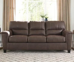 Signature Design By Ashley Navi Faux Leather Sofa -Furniture Haven Shop 810587483 7