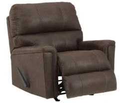 Navi Chestnut Faux Leather Rocker Recliner -Furniture Haven Shop 810587485 4