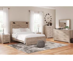 Senniberg Oak & Faux Calcutta 6-Drawer Dresser -Furniture Haven Shop 810589300 810589331 810589332 810589298 810589299 1