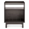 Brymont Dark Gray Turntable Accent Console