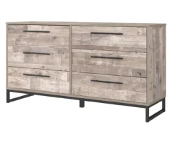 Neilsville Whitewash 6-Drawer Dresser -Furniture Haven Shop 810591829 1