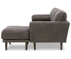 Signature Design By Ashley Arroyo Faux Leather Sofa Chaise -Furniture Haven Shop 810594573 2