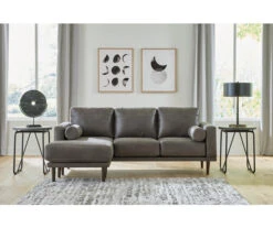 Signature Design By Ashley Arroyo Faux Leather Sofa Chaise -Furniture Haven Shop 810594573 5