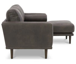Signature Design By Ashley Arroyo Faux Leather Sofa Chaise -Furniture Haven Shop 810594573 8