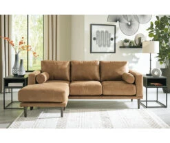 Signature Design By Ashley Arroyo Faux Leather Sofa Chaise -Furniture Haven Shop 810594574 4