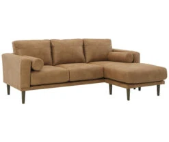 Signature Design By Ashley Arroyo Faux Leather Sofa Chaise -Furniture Haven Shop 810594574 5 1