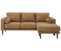 Signature Design By Ashley Arroyo Faux Leather Sofa Chaise -Furniture Haven Shop 810594574 9