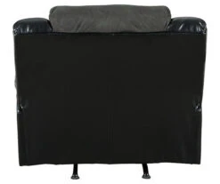 Earhart Slate Faux Leather Rocker Recliner -Furniture Haven Shop 810594581 3 1