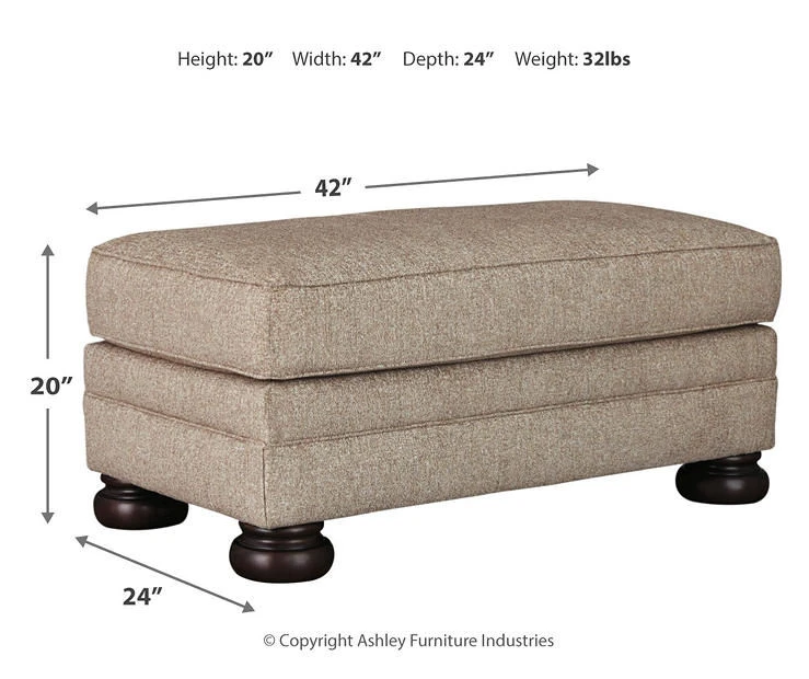 Kananwood Oatmeal Ottoman 4 Kananwood Oatmeal Ottoman - Image 4