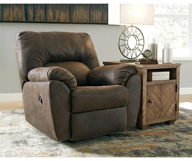 Tambo Canyon Faux Leather Rocker Recliner 2 Tambo Canyon Faux Leather Rocker Recliner - Image 2