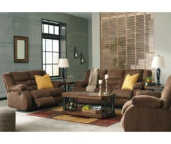 Tulen Chocolate Reclining Sofa -Furniture Haven Shop 810594622 810594623 2