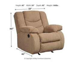 Tulen Mocha Rocker Recliner -Furniture Haven Shop 810594626 4 1