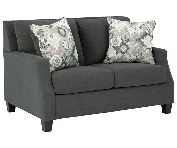 Bayonne Charcoal Loveseat 2 Bayonne Charcoal Loveseat - Image 2