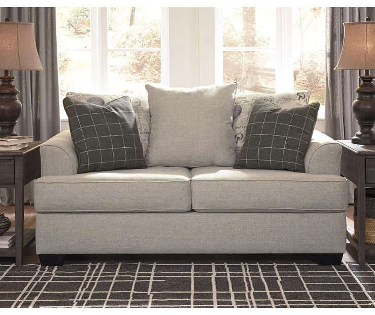 Velletri Pewter Loveseat 2 Velletri Pewter Loveseat - Image 2