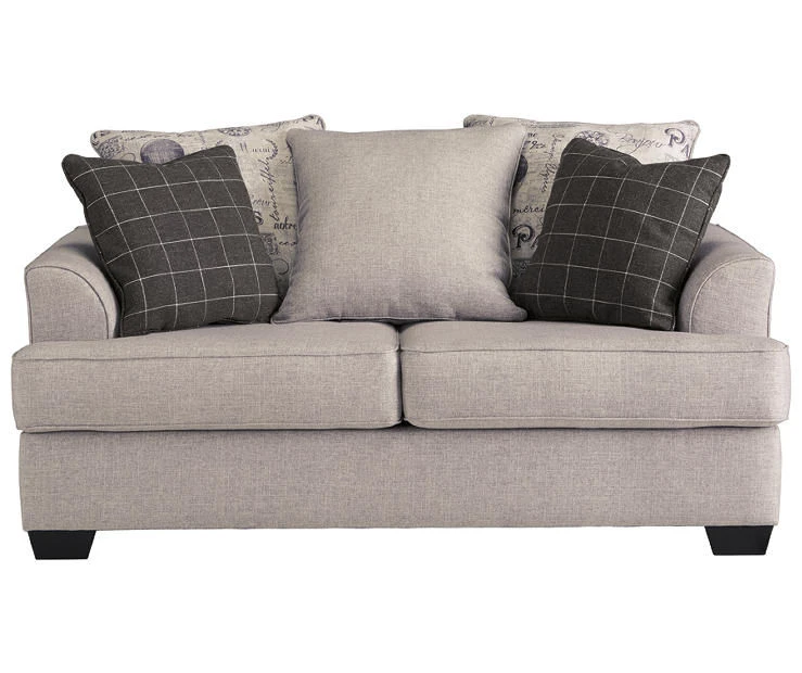 Velletri Pewter Loveseat 1 Velletri Pewter Loveseat