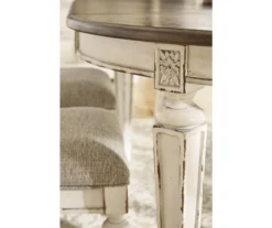 Raelyn Oval Extension Leaf Dining Table -Furniture Haven Shop 810599594 5