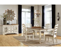 Raelyn Rectangular Extension Leaf Dining Table -Furniture Haven Shop 810599595