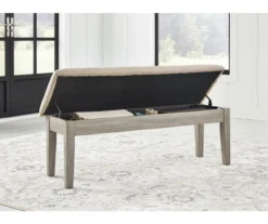 Parellen Upholstered Storage Dining Bench -Furniture Haven Shop 810599596 5