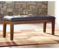 Ralene Faux Leather Dining Bench -Furniture Haven Shop 810599600 3