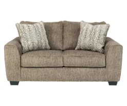 Olin Chocolate Brown Loveseat