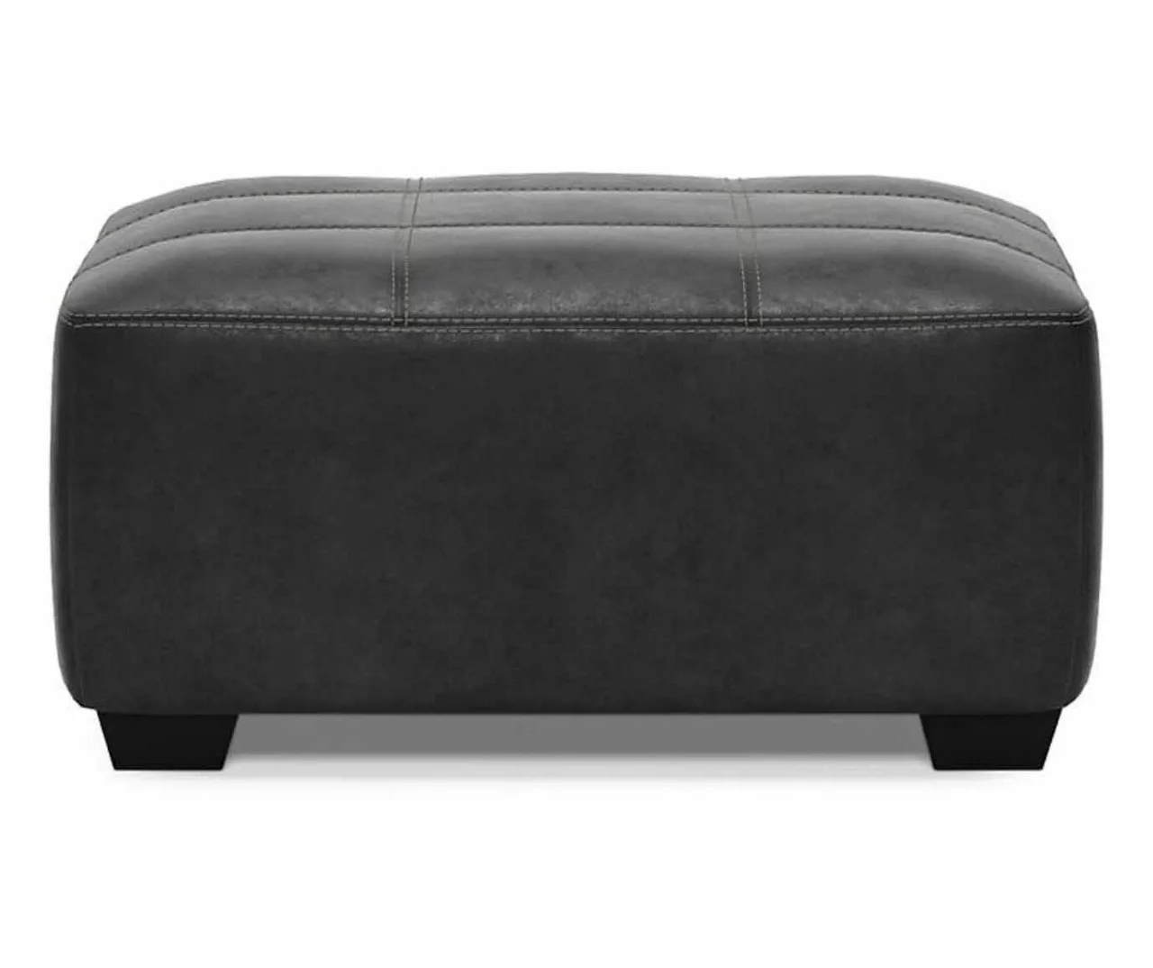 Bilgray Black Faux Leather Oversize Accent Ottoman 1 Bilgray Black Faux Leather Oversize Accent Ottoman