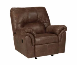 Bladen Coffee Faux Leather Rocker Recliner -Furniture Haven Shop 810612226 6