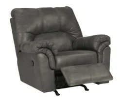 Bladen Slate Faux Leather Rocker Recliner -Furniture Haven Shop 810612227 1
