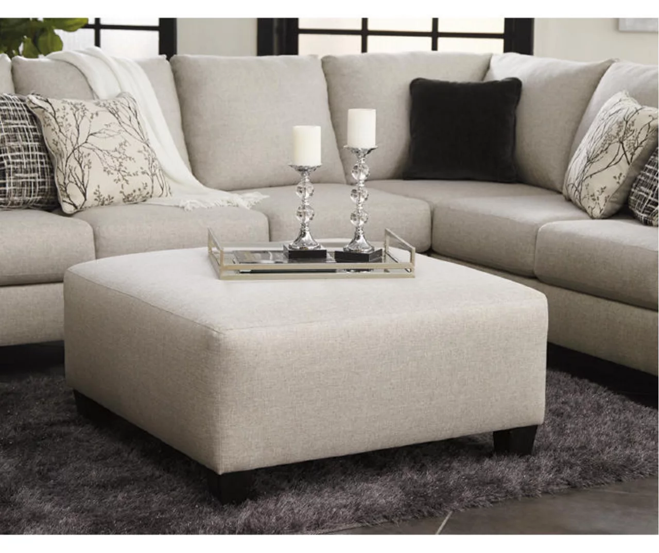 Hallenberg Beige Oversize Accent Ottoman 3 Hallenberg Beige Oversize Accent Ottoman - Image 3