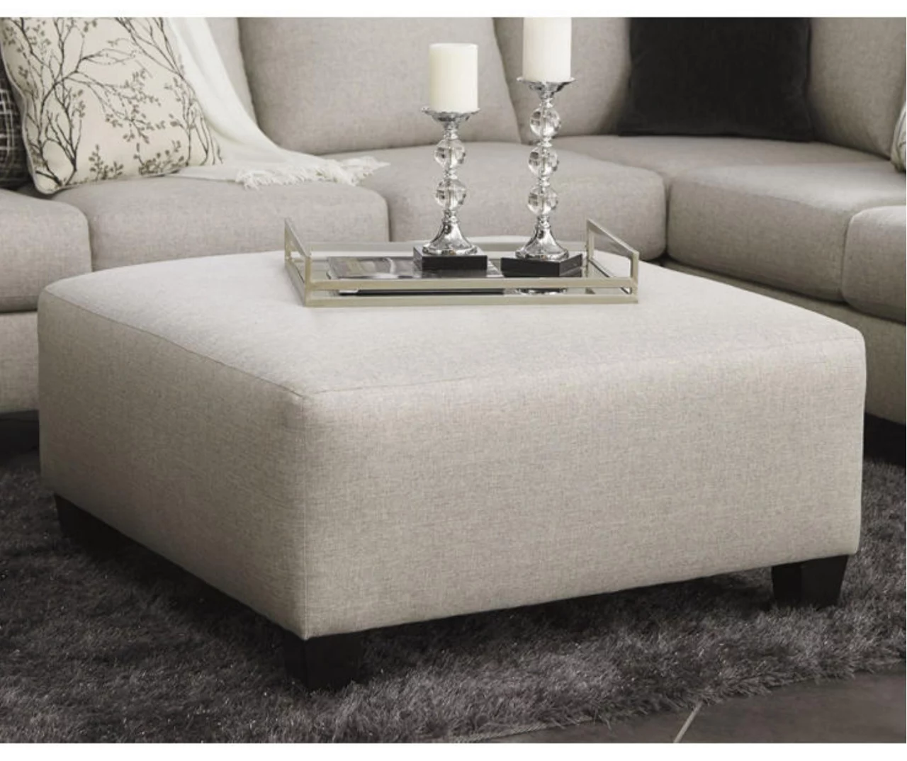 Hallenberg Beige Oversize Accent Ottoman 2 Hallenberg Beige Oversize Accent Ottoman - Image 2