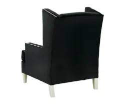 Harriotte Black Accent Chair -Furniture Haven Shop 810612309 2