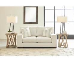 Maggie White Loveseat -Furniture Haven Shop 810612353 5