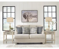 Traemore Linen Loveseat -Furniture Haven Shop 810612377 3