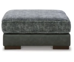 Larkstone Charcoal Oversize Accent Ottoman -Furniture Haven Shop 810612394 2