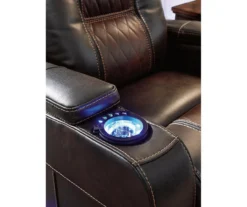 Composer Brown Faux Leather Power Recliner -Furniture Haven Shop 810612553 3
