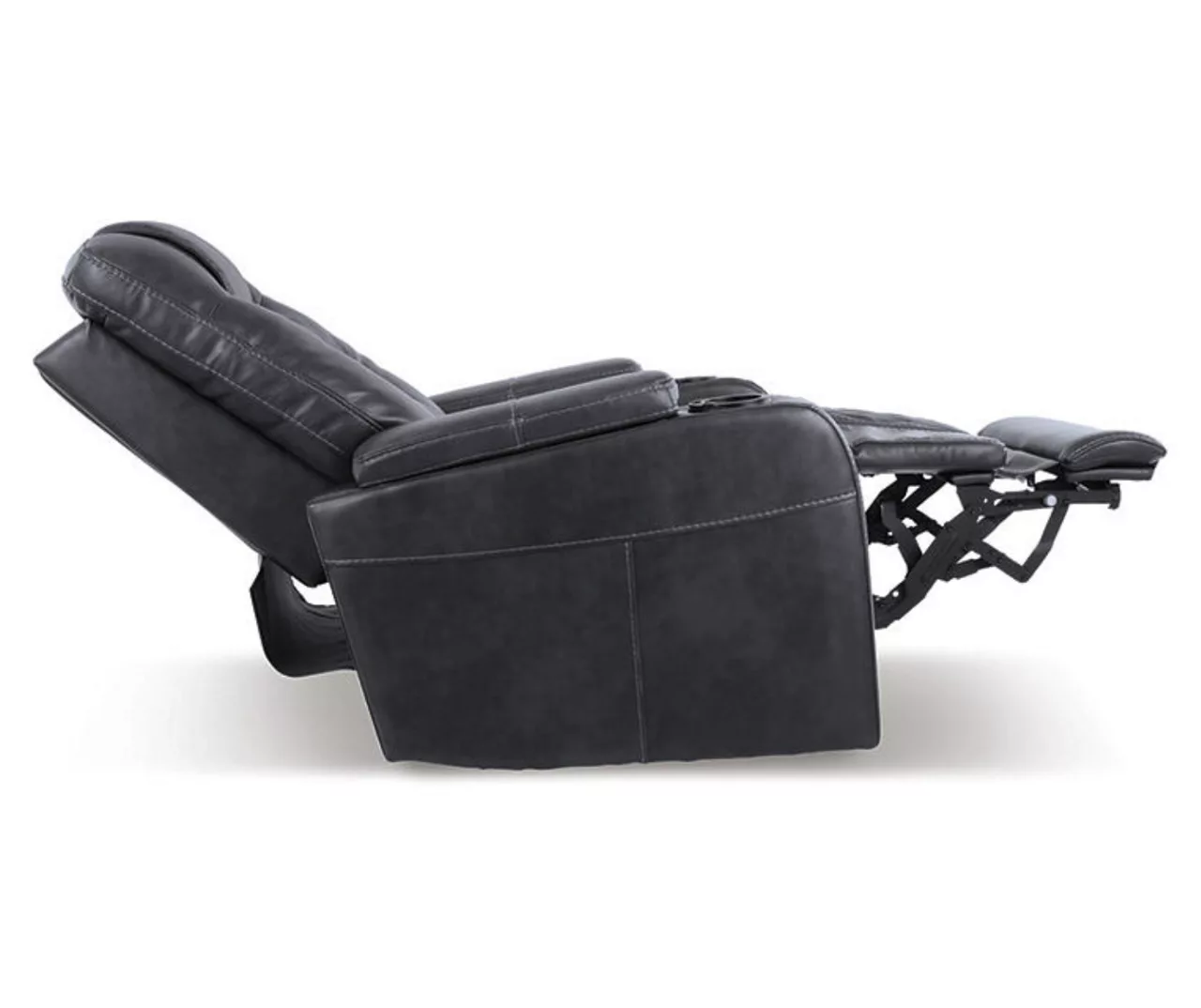 Composer Black Faux Leather Power Recliner 3 Composer Black Faux Leather Power Recliner - Image 3
