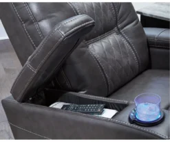 Composer Black Faux Leather Power Recliner 15 Composer Black Faux Leather Power Recliner -Furniture Haven Shop 810612554 4