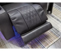 Composer Black Faux Leather Power Recliner 16 Composer Black Faux Leather Power Recliner -Furniture Haven Shop 810612554 5