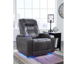 Composer Black Faux Leather Power Recliner 17 Composer Black Faux Leather Power Recliner -Furniture Haven Shop 810612554 B0 1