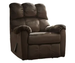 Foxfield Chocolate Rocker Recliner -Furniture Haven Shop 810612583 2