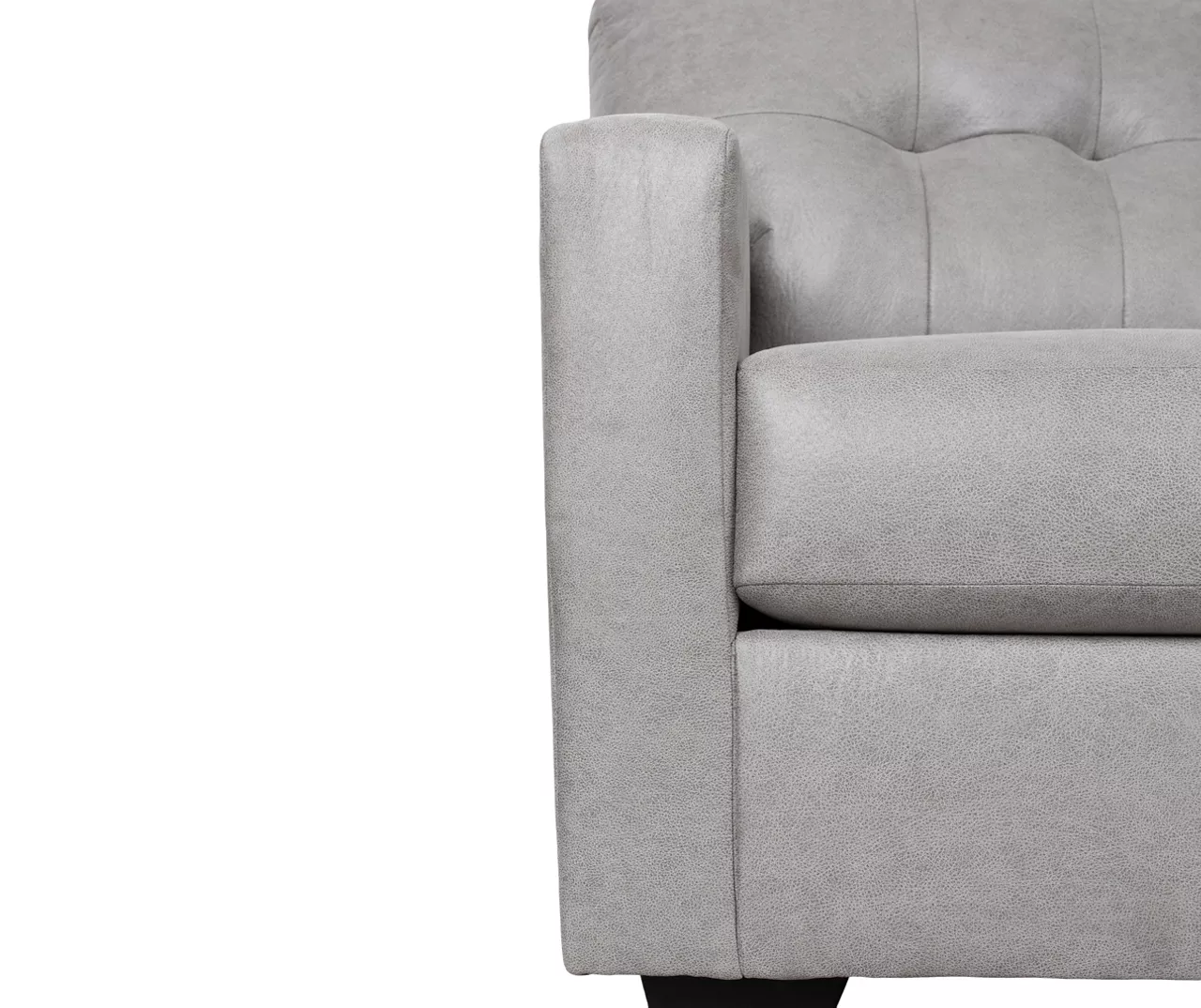 Battstone Graphite Faux Leather Loveseat 2 Battstone Graphite Faux Leather Loveseat - Image 2