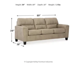 Tishen Pebble Sand Faux Leather Sofa 13 Tishen Pebble Sand Faux Leather Sofa -Furniture Haven Shop 810669841 A0 3