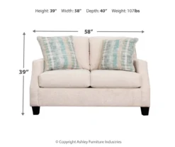 Cullendale Sandstone Cream Loveseat -Furniture Haven Shop 810669842 A0 3