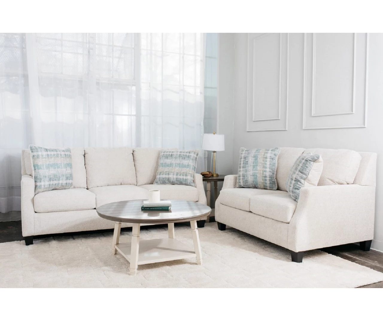 Cullendale Sandstone Cream Sofa 2 Cullendale Sandstone Cream Sofa - Image 2