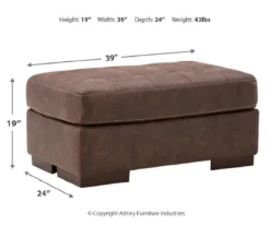 Signature Design By Ashley Maderla Faux Leather Ottoman -Furniture Haven Shop 810697964 A8 1