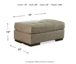 Signature Design By Ashley Maderla Faux Leather Ottoman -Furniture Haven Shop 810697972 A8 1